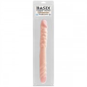 Pipedream Basix Rubber Works 16" Double Dong - Obojstranné dildo 41cm Telová farba